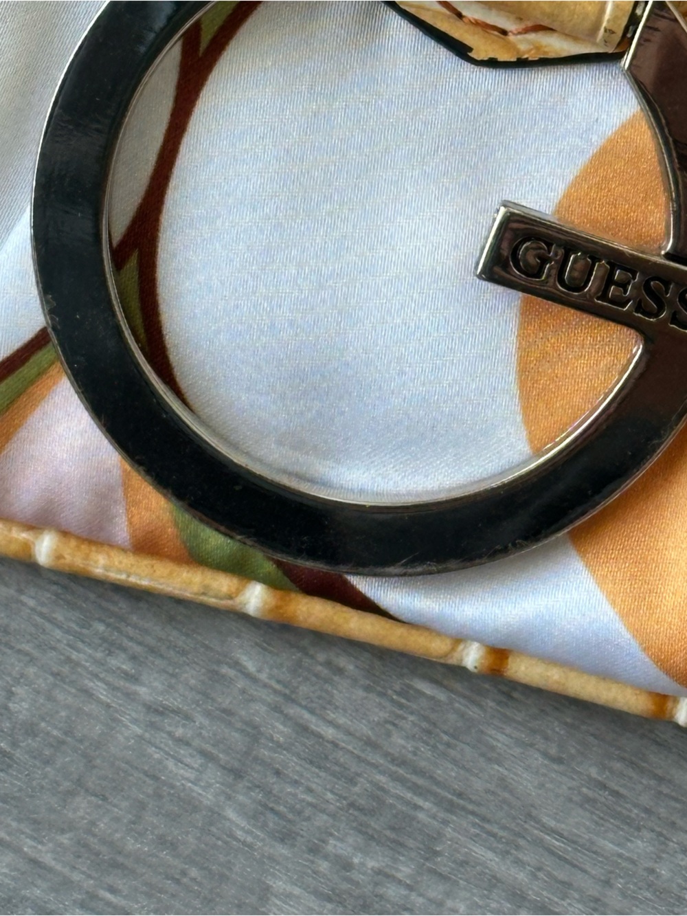 Vintage GUESS Y2K Mini Baguette Bag | Mod Graphic Print & Faux Croc - Picture 7 of 7